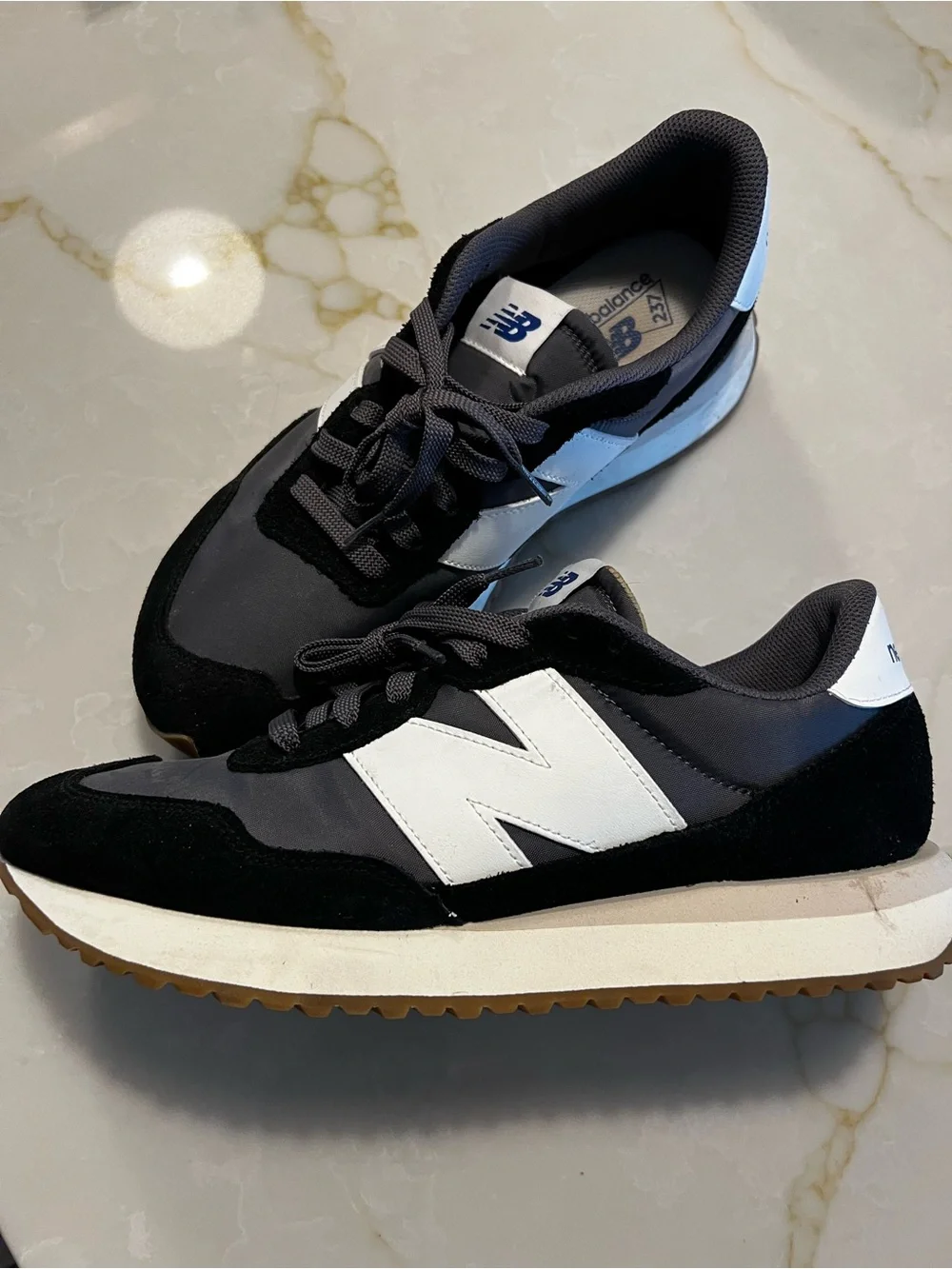 New Balance Men's Classic Runner Sneakers - Gray/Black/White